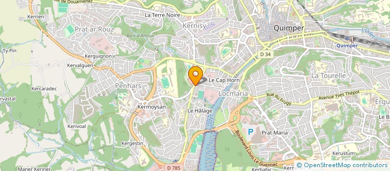 localisation de l'entreprise MADAME AURELIE TREMOUILLE  QUIMPER