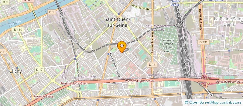 localisation de l'entreprise MADAME AURELIE TROTOT à SAINT-OUEN-SUR-SEINE