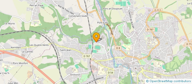 localisation de l'entreprise MADAME AURELIE TROTTO  GOMMENEC'H