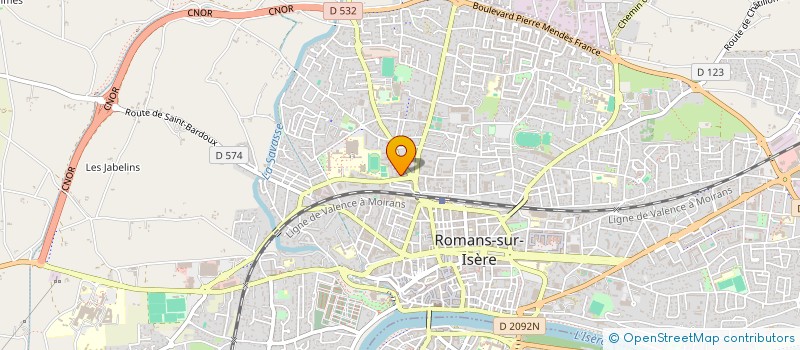 localisation de l'entreprise MADAME AURELIE TSARA  ROMANS-SUR-ISERE