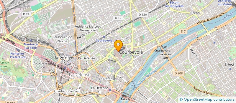 localisation de l'entreprise MADAME AURELIE TURBE à COURBEVOIE