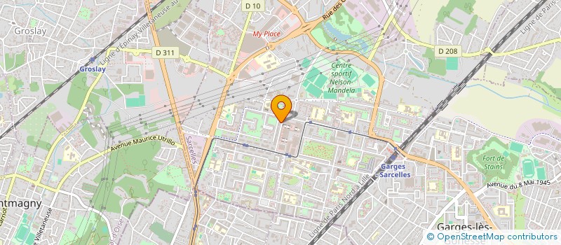 localisation de l'entreprise MADAME AURELIE UZAN à SARCELLES