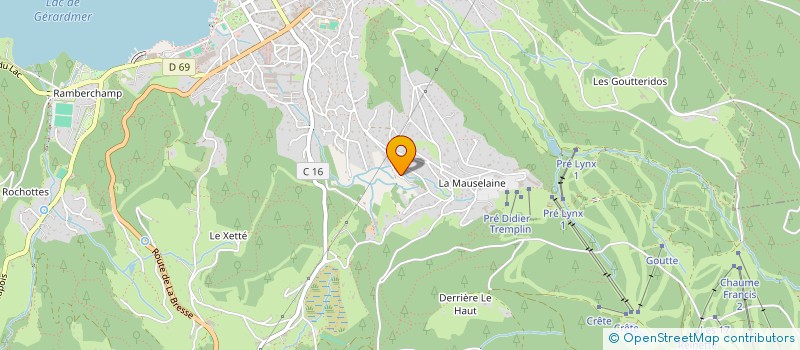 localisation de l'entreprise MADAME AURELIE VALDENAIRE  GERARDMER