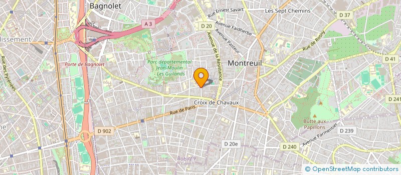 localisation de l'entreprise MADAME AURELIE VANDEN BORREN à MONTREUIL