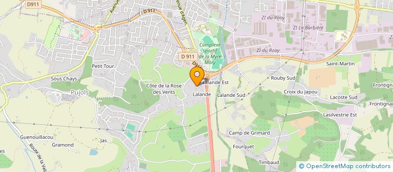 localisation de l'entreprise MADAME AURELIE VAROQUAUX à PUJOLS