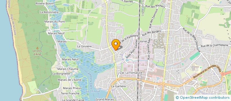localisation de l'entreprise MADAME AURELIE VEDIEU à LES SABLES D'OLONNE