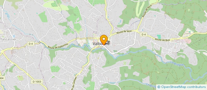 localisation de l'entreprise MADAME AURELIE VENET à VALBONNE