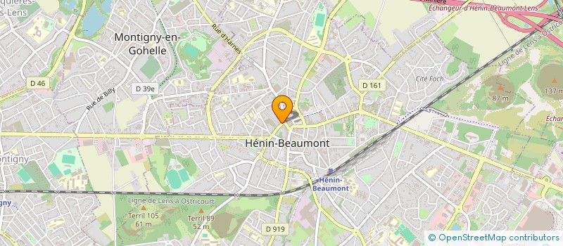 localisation de l'entreprise MADAME AURELIE VERMEULEN à HENIN-BEAUMONT