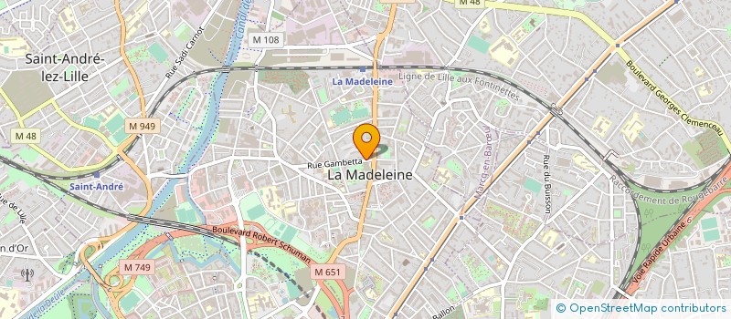 localisation de l'entreprise MADAME AURELIE VERVLIET à LA MADELEINE