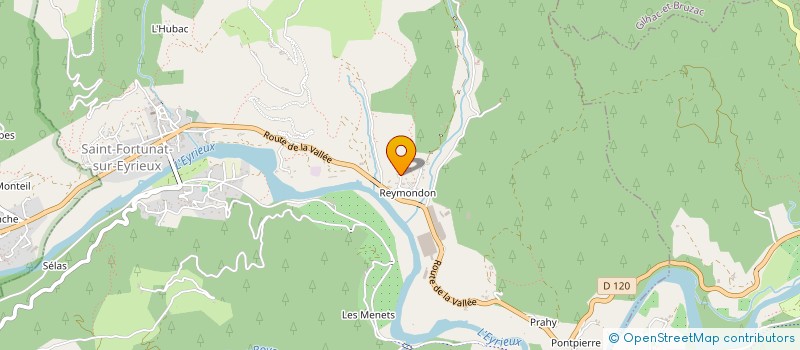 localisation de l'entreprise MADAME AURELIE VIALLE  SAINT-FORTUNAT-SUR-EYRIEUX