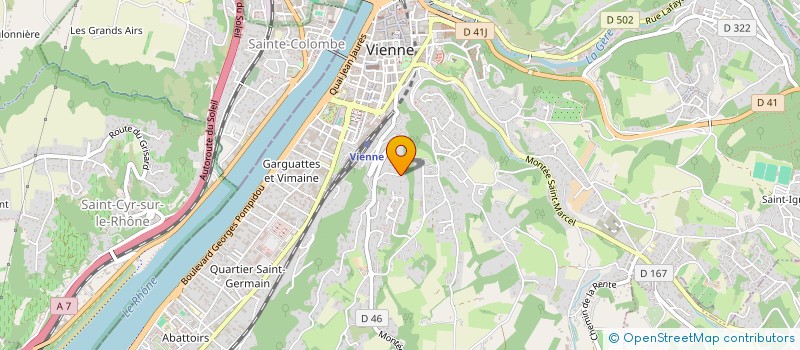 localisation de l'entreprise MADAME AURELIE VICHARD à VIENNE