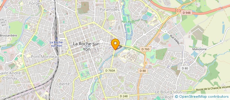 localisation de l'entreprise MADAME AURELIE VIEILLEDENT à LA ROCHE-SUR-YON