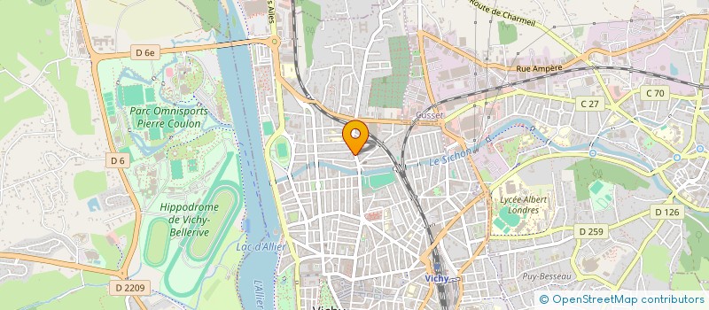 localisation de l'entreprise MADAME AURELIE VIGNAUD à VICHY