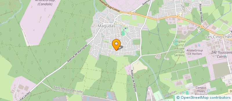 localisation de l'entreprise MADAME AURELIE VILLA  SAINT-MEDARD-EN-JALLES