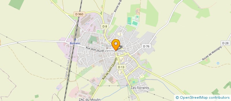 localisation de l'entreprise MADAME AURELIE VILLE  BOHAIN-EN-VERMANDOIS