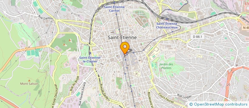 localisation de l'entreprise MADAME AURELIE VINSON  SAINT-ETIENNE