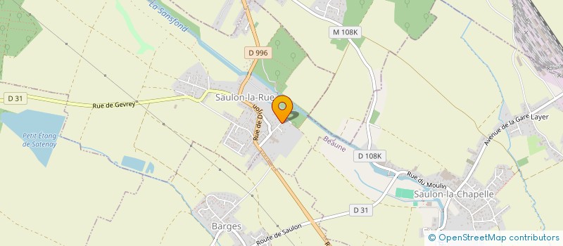 localisation de l'entreprise MADAME AURELIE VOISIN  SAULON-LA-RUE