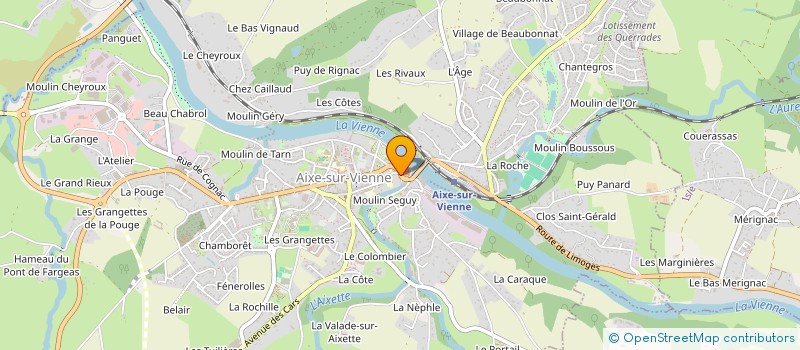 localisation de l'entreprise MADAME AURELIE VOISSE à AIXE-SUR-VIENNE