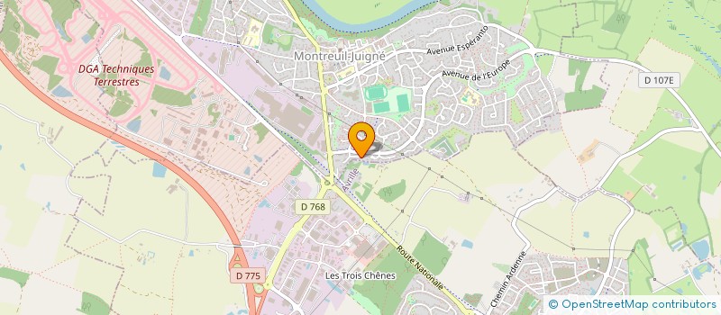 localisation de l'entreprise MADAME AURELIE WAGNER à MONTREUIL-JUIGNE