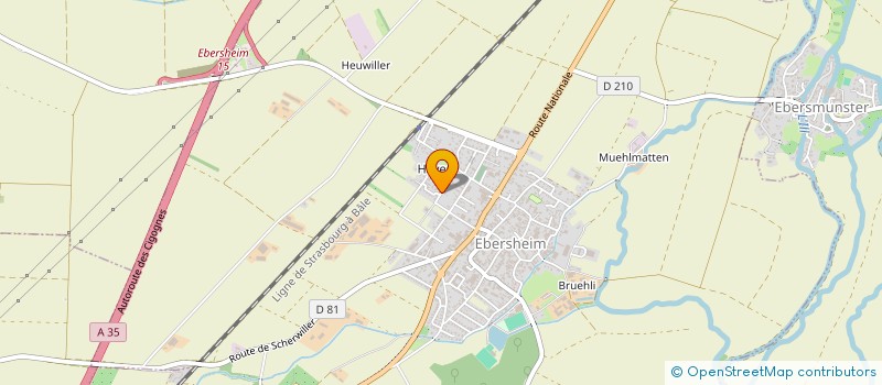 localisation de l'entreprise MADAME AURELIE WALTER  EBERSHEIM