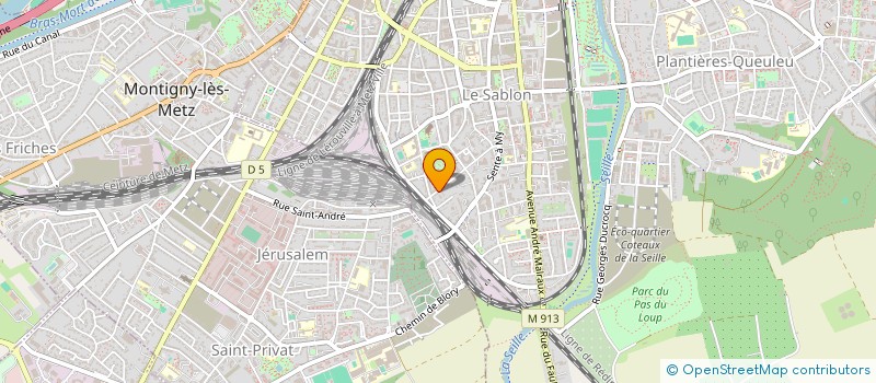 localisation de l'entreprise MADAME AURELIE WEISS  MONTIGNY-LES-METZ