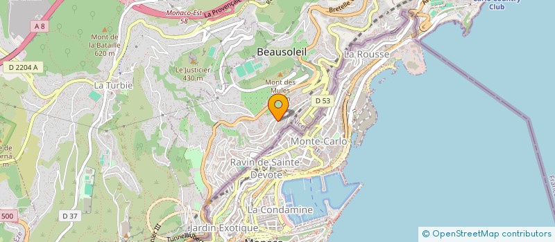 localisation de l'entreprise MADAME AURELIE WILLM à BEAUSOLEIL