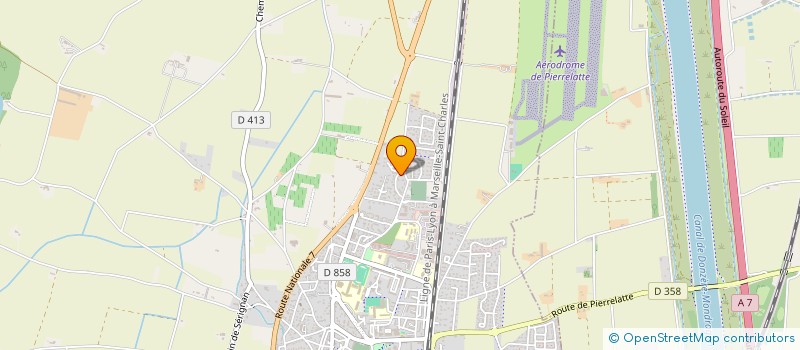 localisation de l'entreprise MADAME AURELIE WOIRIN  PIERRELATTE