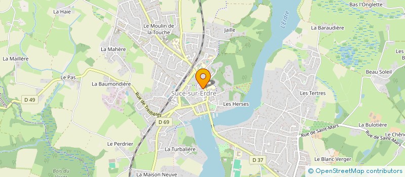 localisation de l'entreprise MADAME AURELIE WOJCIK  SUCE-SUR-ERDRE