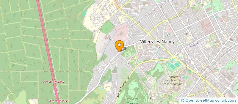 localisation de l'entreprise MADAME AURELIE XOLIN  VILLERS-LES-NANCY