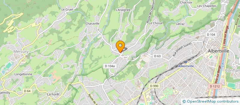 localisation de l'entreprise MADAME AURELIE YOCCOZ  MERCURY