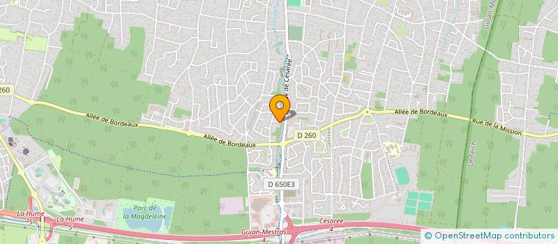 localisation de l'entreprise MADAME AURELIE ZACCHINI à GUJAN-MESTRAS
