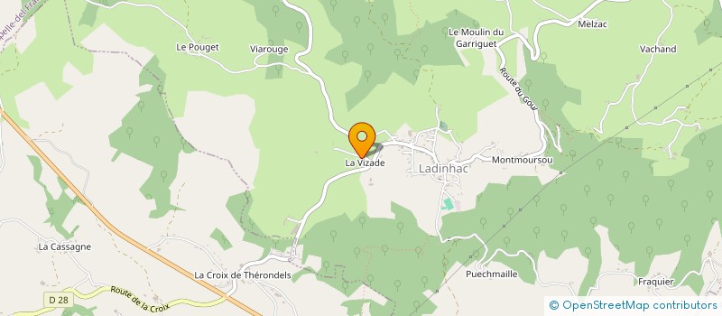 localisation de l'entreprise MADAME AURELIE ZAGAD à LADINHAC