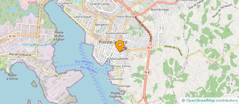 localisation de l'entreprise MADAME AURELIENNE LANDRY à POINTE A PITRE