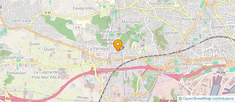 localisation de l'entreprise MADAME AURELINE MENDY  TOULON