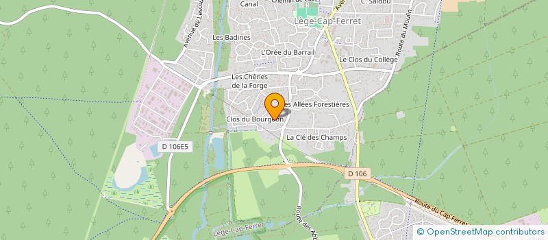 localisation de l'entreprise MADAME AURELINE MIAILLE  LEGE-CAP-FERRET