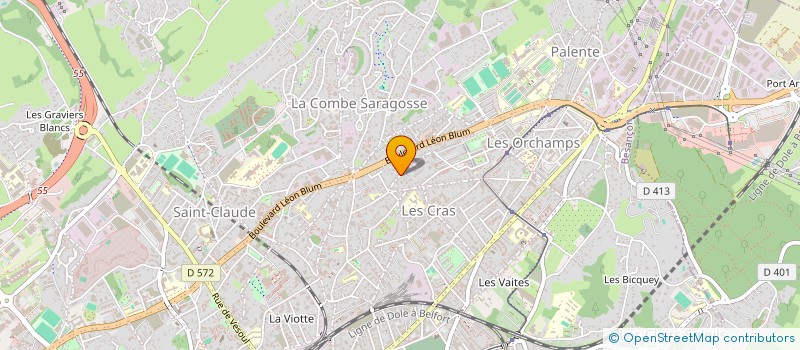 localisation de l'entreprise MADAME AURELINE TECHER  BESANCON