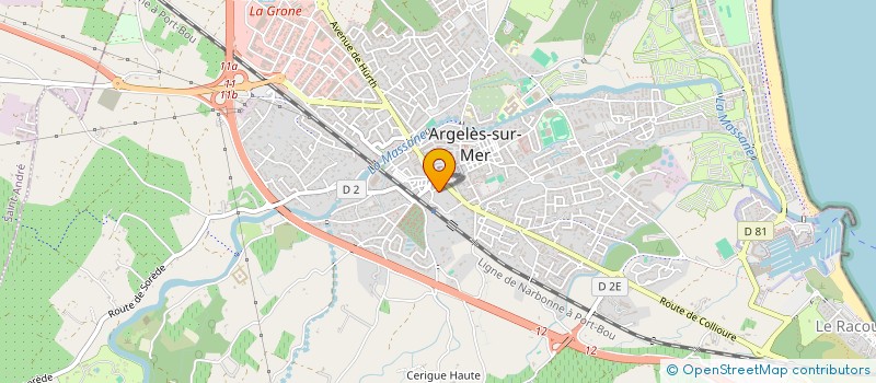 localisation de l'entreprise MADAME AURELY LEROY à ARGELES-SUR-MER
