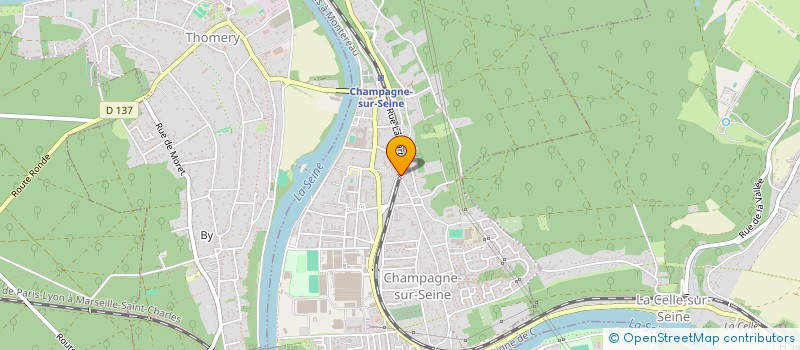 localisation de l'entreprise MADAME AURENE ANTOINE  CHAMPAGNE-SUR-SEINE