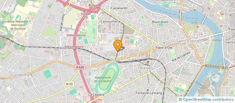 localisation de l'entreprise MADAME AURENSAN AURENSAN  TOULOUSE