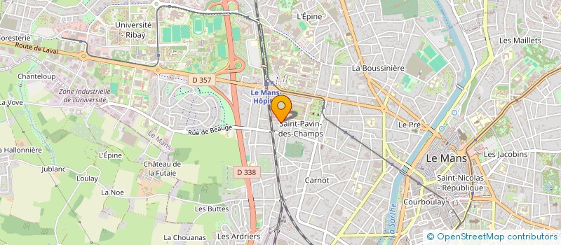 localisation de l'entreprise MADAME AURIA BRAVO MARTIN à LE MANS
