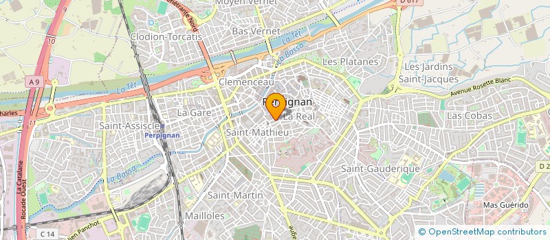 localisation de l'entreprise MADAME AURIA CARTEAUX  PERPIGNAN