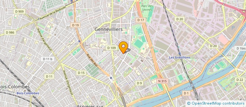 localisation de l'entreprise MADAME AURIANE AGBOGBA à GENNEVILLIERS