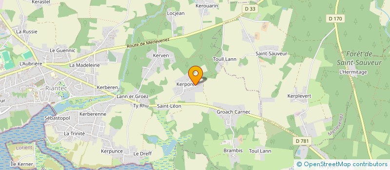 localisation de l'entreprise MADAME AURIANE ALBOR  RIANTEC