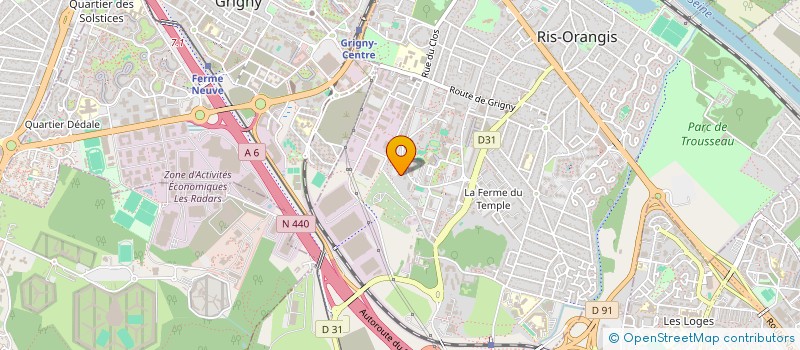 localisation de l'entreprise MADAME AURIANE AZONTONDE HOUNGUE  RIS-ORANGIS