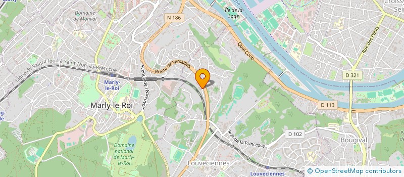 localisation de l'entreprise MADAME AURIANE BAUGET  LOUVECIENNES