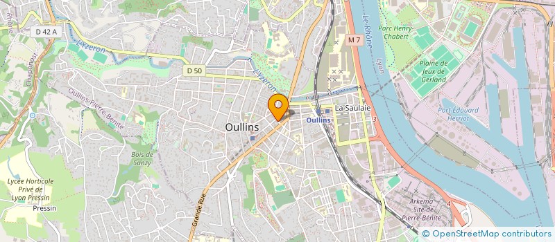 localisation de l'entreprise MADAME AURIANE BERIER  OULLINS-PIERRE-BENITE