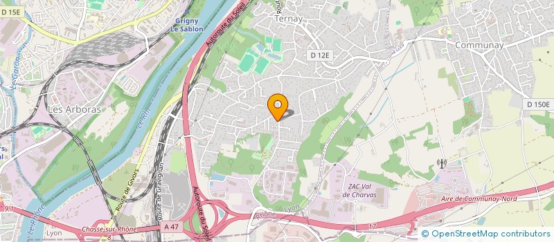 localisation de l'entreprise MADAME AURIANE BERTRAND  TERNAY