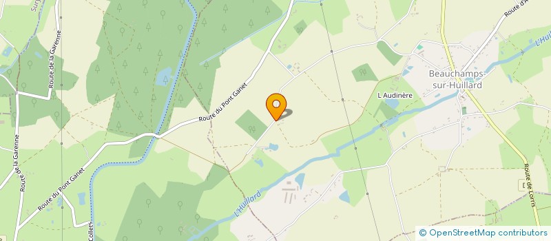 localisation de l'entreprise MADAME AURIANE BOURREAU  BEAUCHAMPS-SUR-HUILLARD