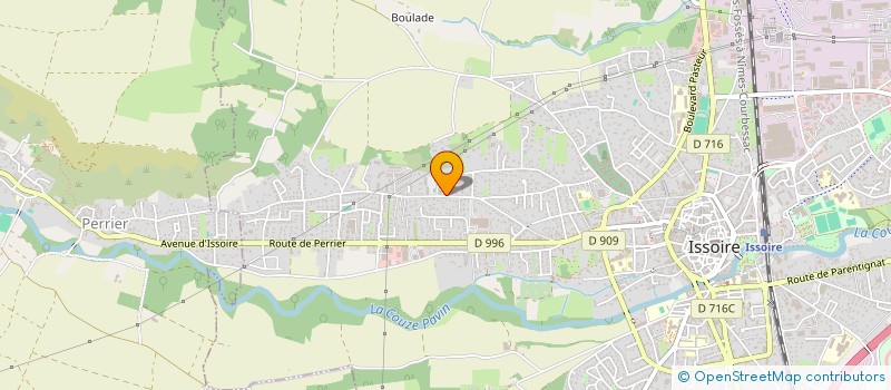 localisation de l'entreprise MADAME AURIANE CHASTEL  ISSOIRE