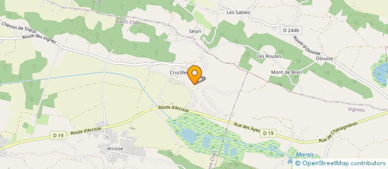 localisation de l'entreprise MADAME AURIANE DAVID  SAINT-CHEF